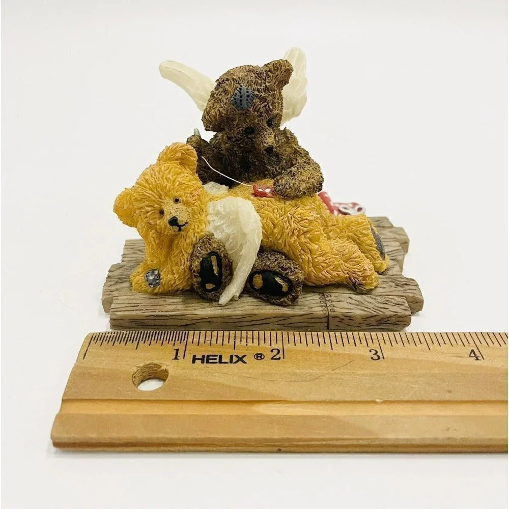 Teddy Bears Angels Figurine Murray Mending Bruin  Everybody Needs A Helping Hand